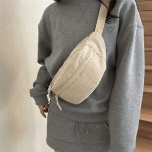 Sac Banane En Velours Côtelé Kaki