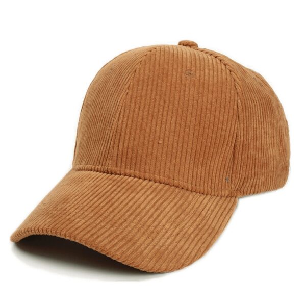 Casquette Baseball En Velours Côtelé Marron