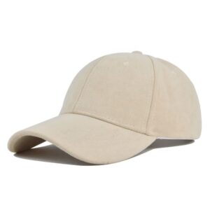 Casquette Vintage En Velours Beige