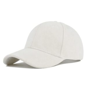 Casquette Vintage En Velours Blanc