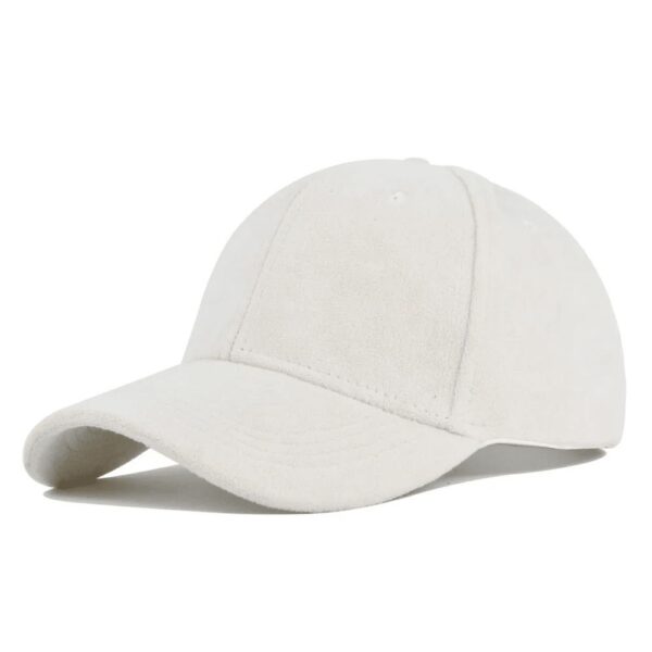 Casquette Vintage En Velours Blanc
