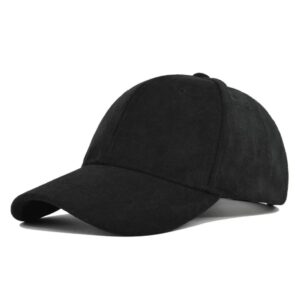 Casquette Vintage En Velours Noir