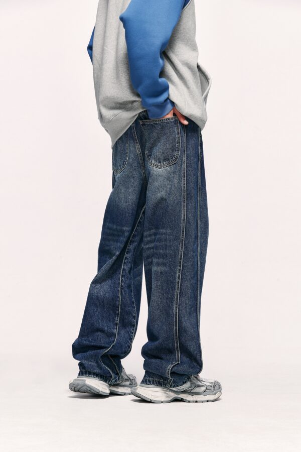 pantalon baggy délavé