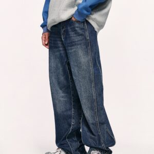 jean délave baggy