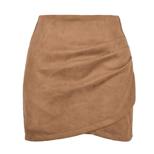 Mini-jupe Drapée En Velours – Image 21