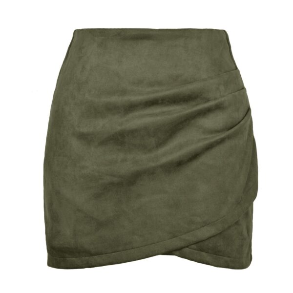 Mini-jupe Drapée En Velours – Image 12