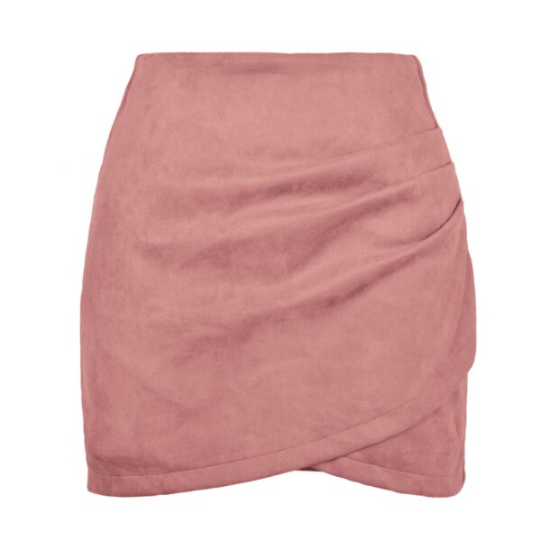 Mini-jupe Drapée En Velours – Image 9