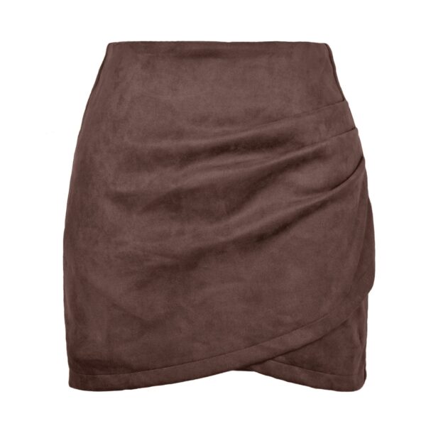 Mini-jupe Drapée En Velours – Image 22