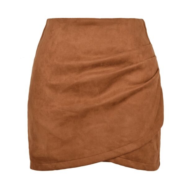 Mini-jupe Drapée En Velours – Image 14
