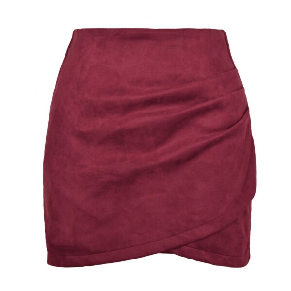 Mini-jupe Drapée En Velours – Image 24