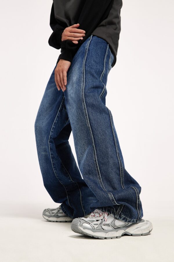 jean baggy délavé