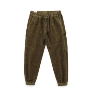 pantalon cargo homme en velours côtelé kaki