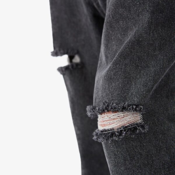 pantalon noir délavé
