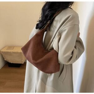 Petit Sac À Main Daim Café