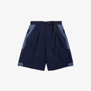 short en polyester avec ceinture