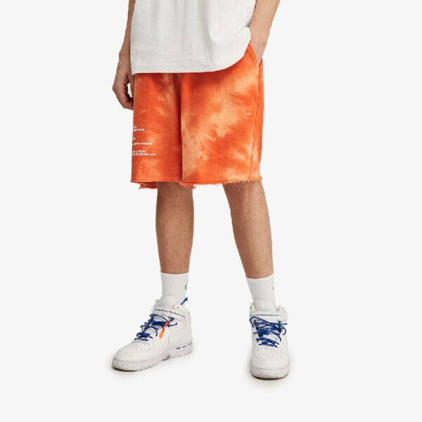 short coloré effet tie-dye