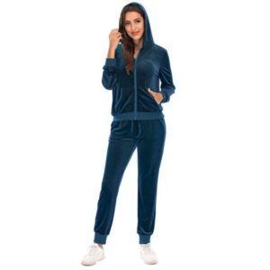 Ensemble Velours Femme Bleu