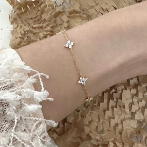 bracelet fin fleuri