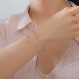 manchette double anneau lisse