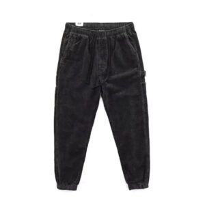 pantalon cargo homme en velours côtelé gris foncé